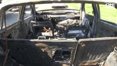 Автомобил с работници се запали в движение и изгоря
