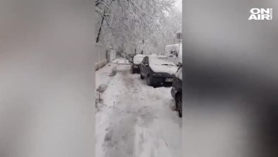 Обилен снеговалеж блокира пътища в Сърбия, селища останаха без ток