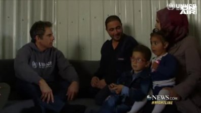 Бен Стилър разказва историята на семейство бежанци от Йордания