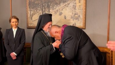 Вартоломей награди Борисов с най-високото отличие на Вселенската патриаршия