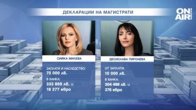 Сийка Милева е сред най-заможните магистрати, Гешев не е спестил много
