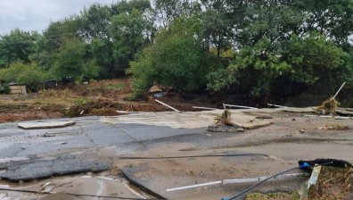 Разрушени мостове и пътища при водното бедствието в Царево и Бургас (СНИМКИ)