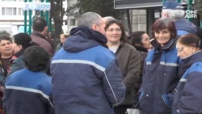 Бивши работници на "Титан АС" излязоха на протест във Видин