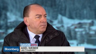 Аксел Вебер, председател на UBS, Давос 2015