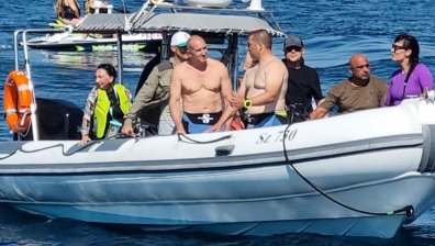 Румен Радев се гмурна до потопения кораб "Чавдар" край Созопол