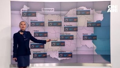 Значителна облачност и силен вятър, но топло време за край на работната седмица