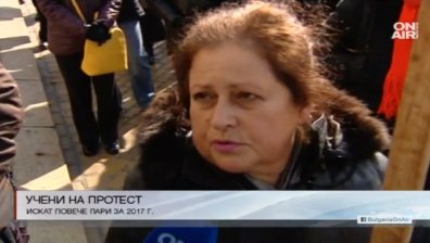 Стотици учени от БАН и Селскостопанската академия излязоха на нов протест 