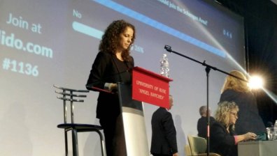 Мартина Ганчева модерира българо-румънски дискусионен форум