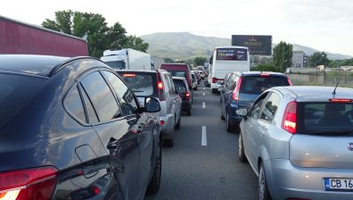 Километрично задръстване на границата с Гърция