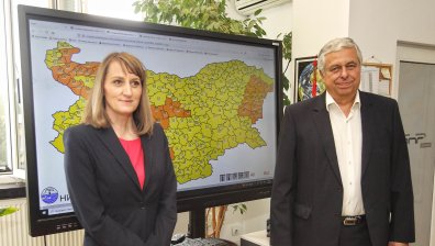 Министърът на околната среда и водите и директорът на НИМХ представиха системата "Метеоаларм"