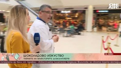 Шеф Ради Стамболов представя творенията си от шоколад 