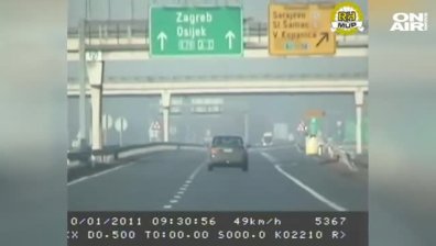 Българин заловен с превишена скорост в Хърватия