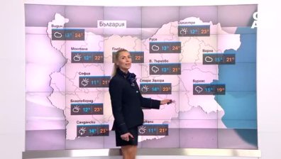 Слънчево и топло начало на седмицата, следобед ще превалява дъжд