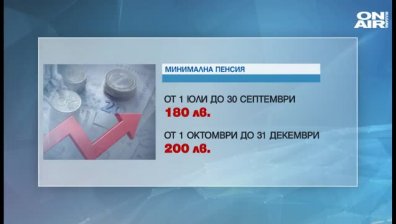 Минималната пенсия става 180 лева