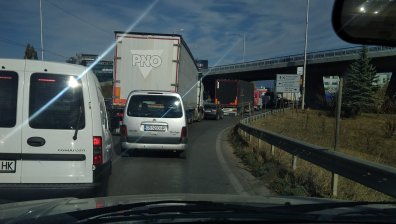 Катастрофа доведе до тапа на кръговото за летището в София