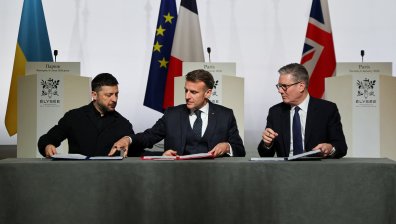 Франция, Великобритания и Украйна с план за гаранции за Киев