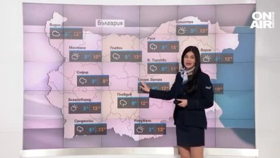 Облачно и ветровито: Къде ще вали в понеделник?