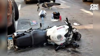 Моторист се запали на АМ "Хемус", задръстването е километрично