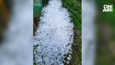 Бури удариха няколко града, градушка се изсипа над Севлиево