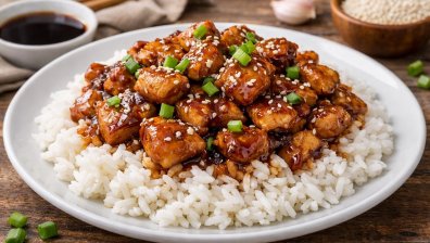 Рецепта за пиле с терияки сос и ориз
