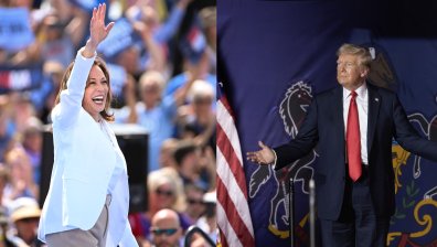 Доналд Тръмп и Камала Харис се срещат на предизборен дебат през септември