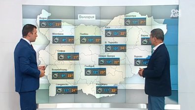 Седмицата започва с типично пролетно време - малко слънце, малко облаци, на места и дъжд
