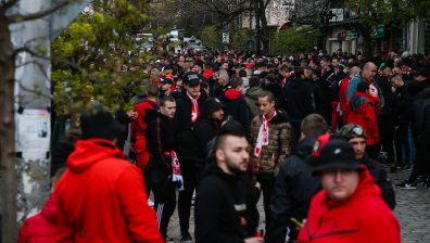 Привърженици на ЦСКА заляха София преди Вечното дерби
