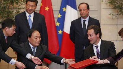 Китай и Франция подписаха договори за милиарди