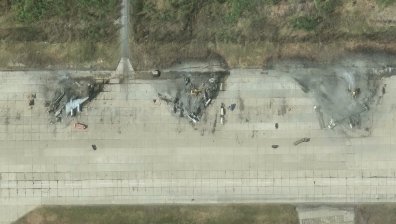 Сателитни снимки преди и след операция "Паяжина" (ГАЛЕРИЯ)