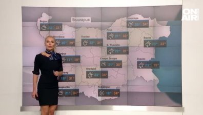 До 34 градуса днес, гръмотевични бури се очакват в Западна България