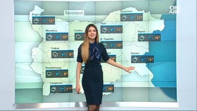 Времето остава облачно и с валежи, температурите - до 14&deg;C
