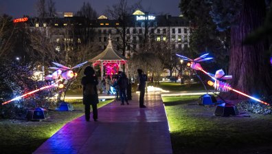 Светлинно шоу радва малки и големи в Женева (СНИМКИ)