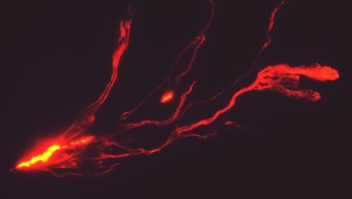 Реки от лава и огнени стълбове на 200 м височина - Мауна Лоа в действие