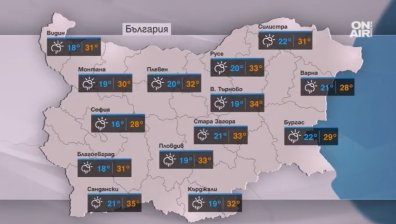 Седмицата започва с дъжд, ще прониква хладен въздух