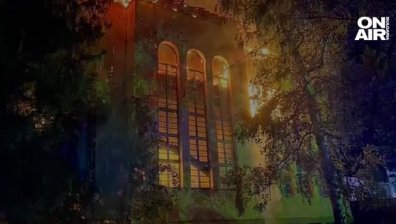 Пожар изпепели покрива на училището в карловското село Васил Левски