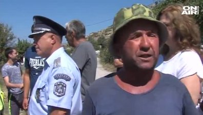 Жителите на село Илинденци на протест срещу спряно водоснабдяване