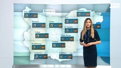 Слънчево и много топло, в четвъртък и петък на места ще вали