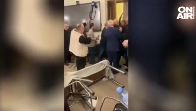 Депутати се сбиха в парламента в Грузия (+ВИДЕО)