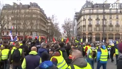 Поредна събота на протести във Франция. 27 000 "жълти жилетки" излязоха на улиците