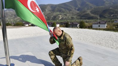 Илхам Алиев издигна знамето на Азербайджан в столицата на Нагорни Карабах