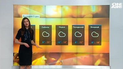 Ще се радваме на топло и слънчево време с високи температури