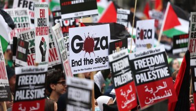 Протест в подкрепа на Палестина блокира Лондон: "Сунак, засрами се!" (+ВИДЕО)