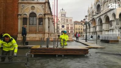 Около 70% от историческия център на Венеция е под вода