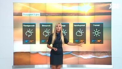 Типичен летен ден, но следобед на места може да превали