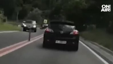 Шофьор на НСО е понижен, избутвал е коли от пътя в Кресненското дефиле