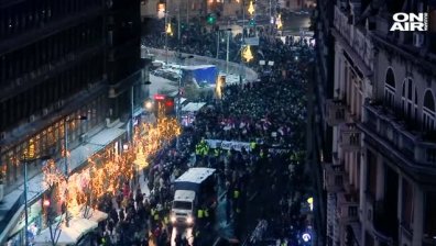 Хиляди сърби отново излязоха на протест срещу президента Вучич