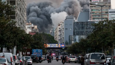 Израелски удари поразиха сграда в сърцето на Бейрут (ВИДЕО+СНИМКИ)