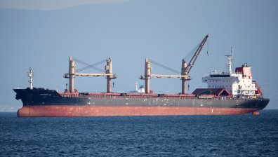 Украйна под напрежение заради зърното - опашка от товарни кораби в Черно море