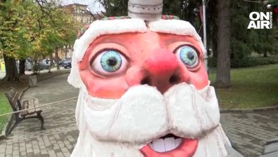 Дядо Коледа или миньор? Мистериозна фигура провокира великотърновци