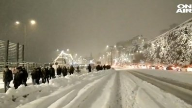 Рекорден снеговалеж в шведската столица Стокхолм